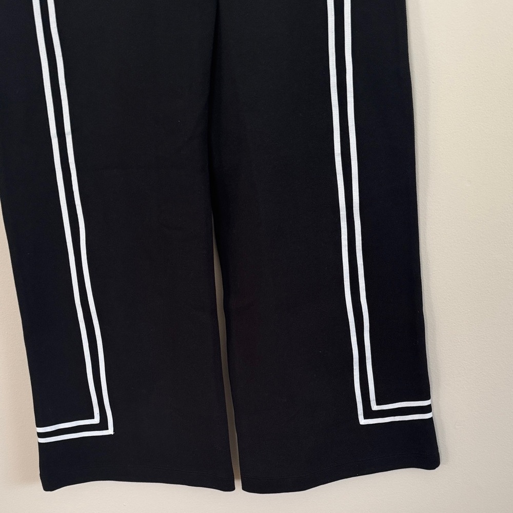 Talbots Casual Black Pants with White Stripes NWT - Picture 6 of 9